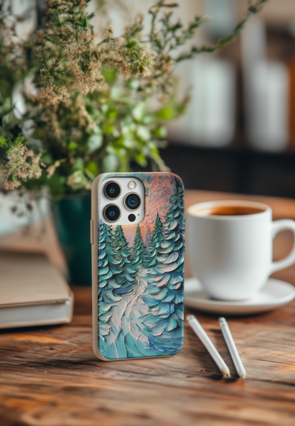 Impasto Winter Forest Bio Case