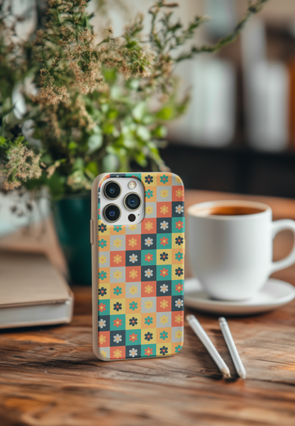 Flower Checkerboard Bio Case