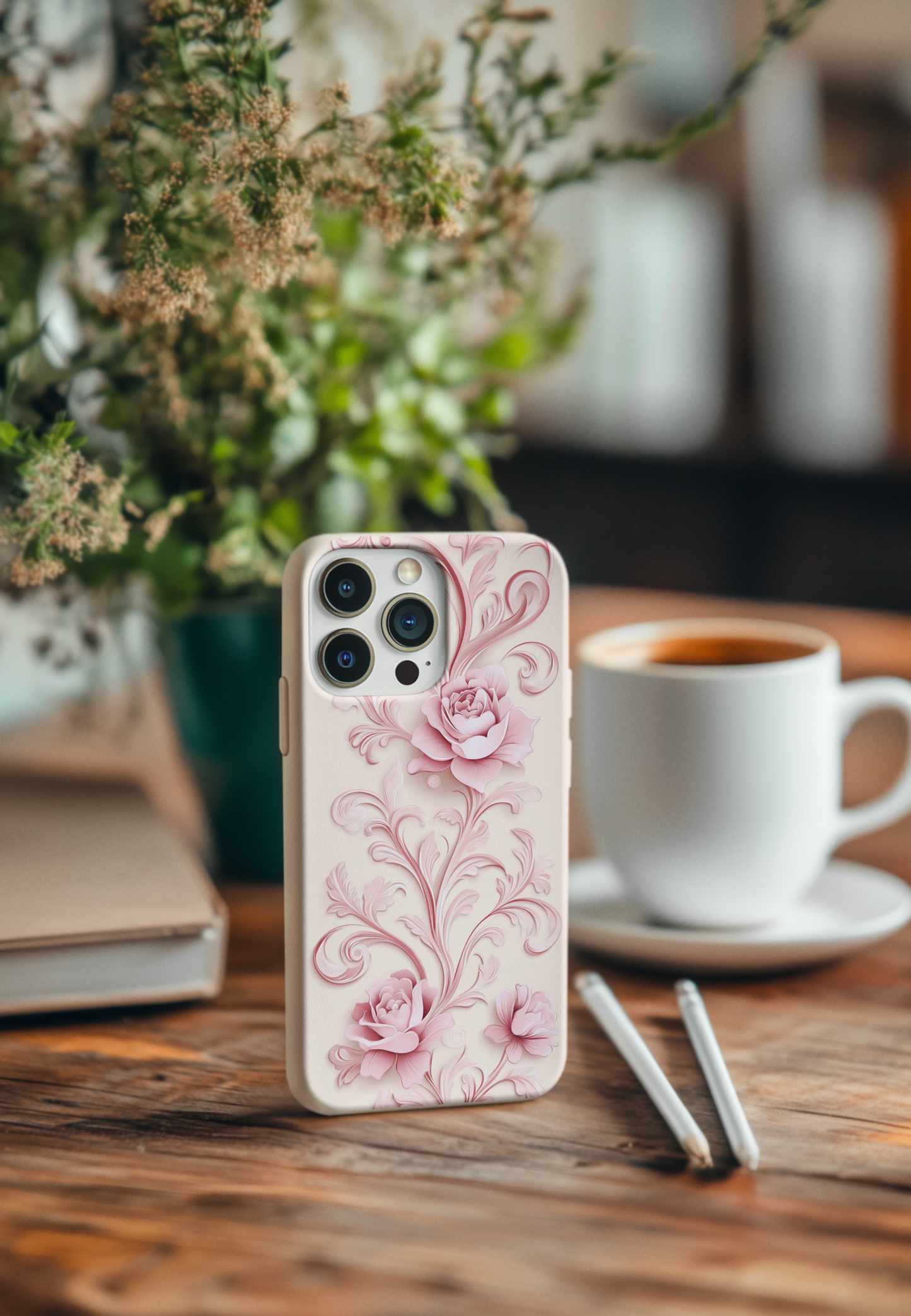Pink Toile 2 Bio Case