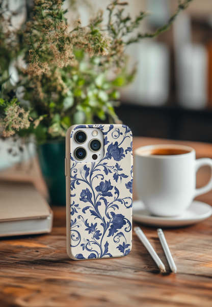 Blue Toile 2 Bio Case