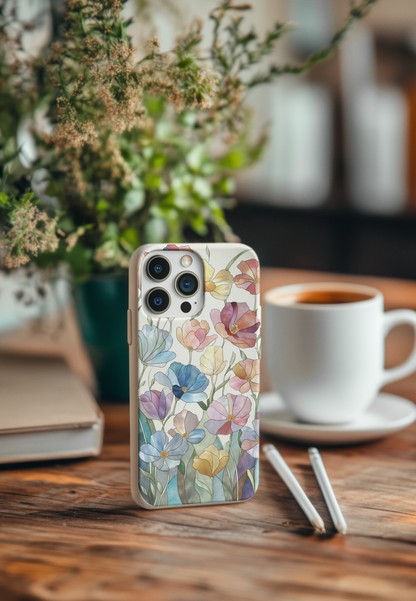 Stained Glass Flowers Bio Case