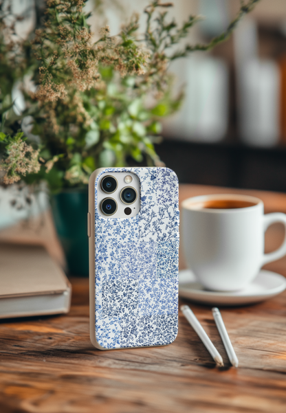 Blue Toile Checkerboard Bio Case