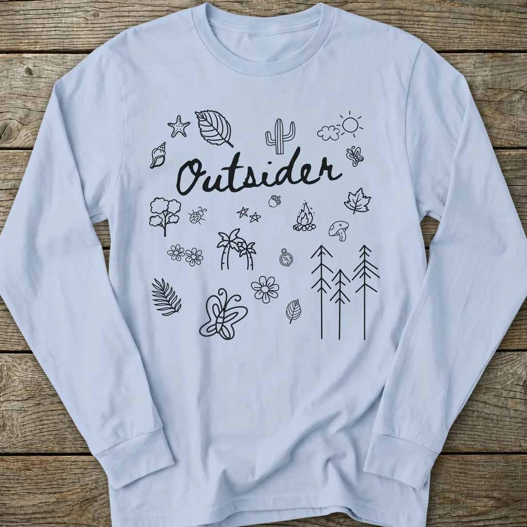 Printify Long-sleeve Outsider Doodle Long Sleeve T-Shirt