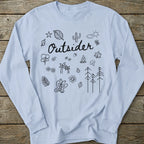 Printify Long-sleeve Outsider Doodle Long Sleeve T-Shirt
