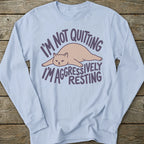 Printify Long-sleeve Aggressively Resting Long Sleeve T-Shirt