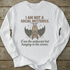 Printify Long-sleeve Antisocial Bat Long Sleeve T-Shirt
