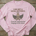 Printify Long-sleeve Antisocial Bat Long Sleeve T-Shirt