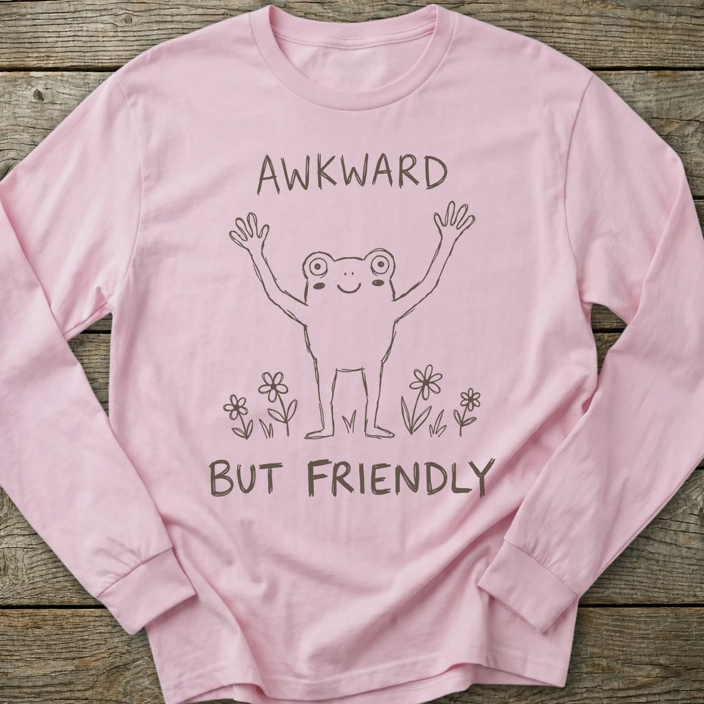 Printify Long-sleeve Awkward But Friendly Long Sleeve