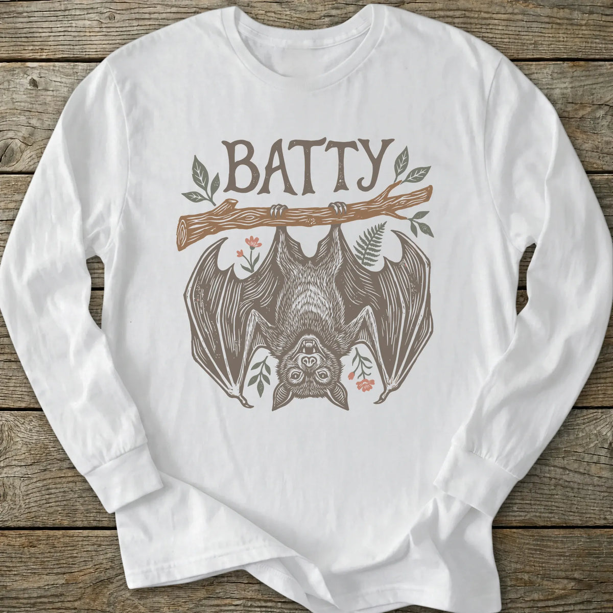 Printify Long-sleeve Batty Long Sleeve T-Shirt