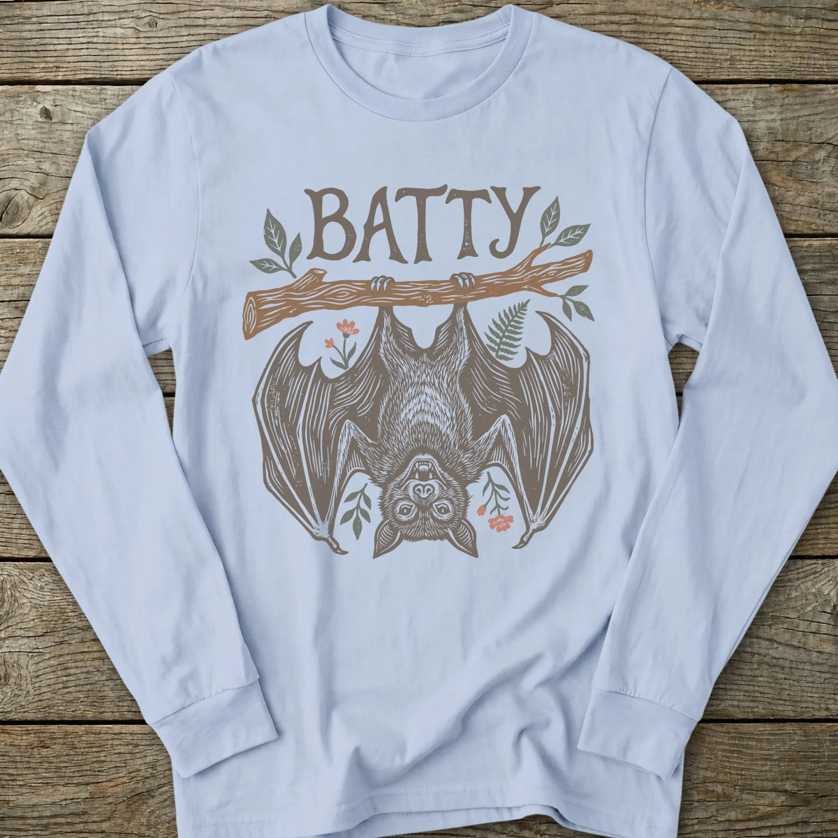 Printify Long-sleeve Batty Long Sleeve T-Shirt