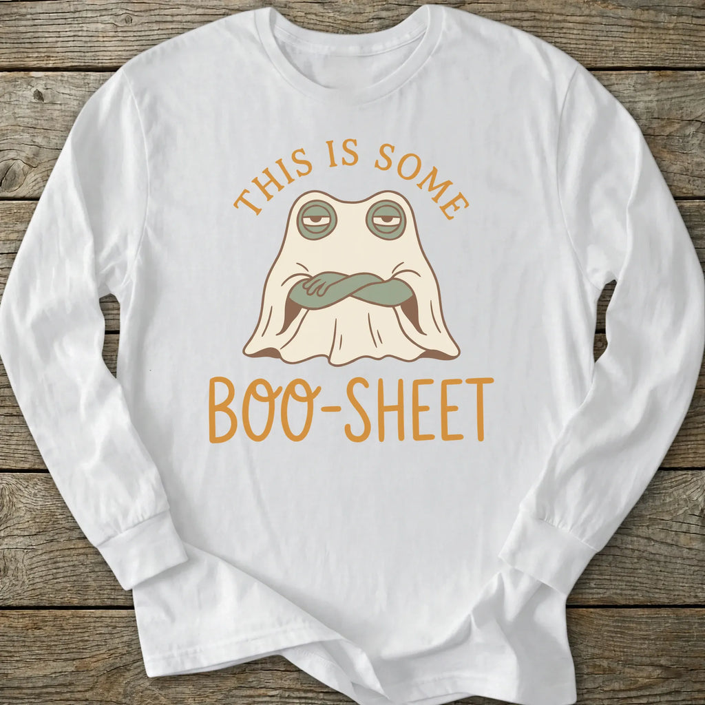 Printify Long-sleeve Boo Sheet Long Sleeve T-Shirt