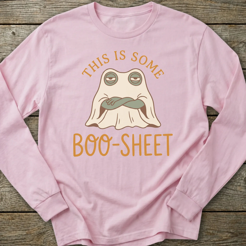 Printify Long-sleeve Boo Sheet Long Sleeve T-Shirt