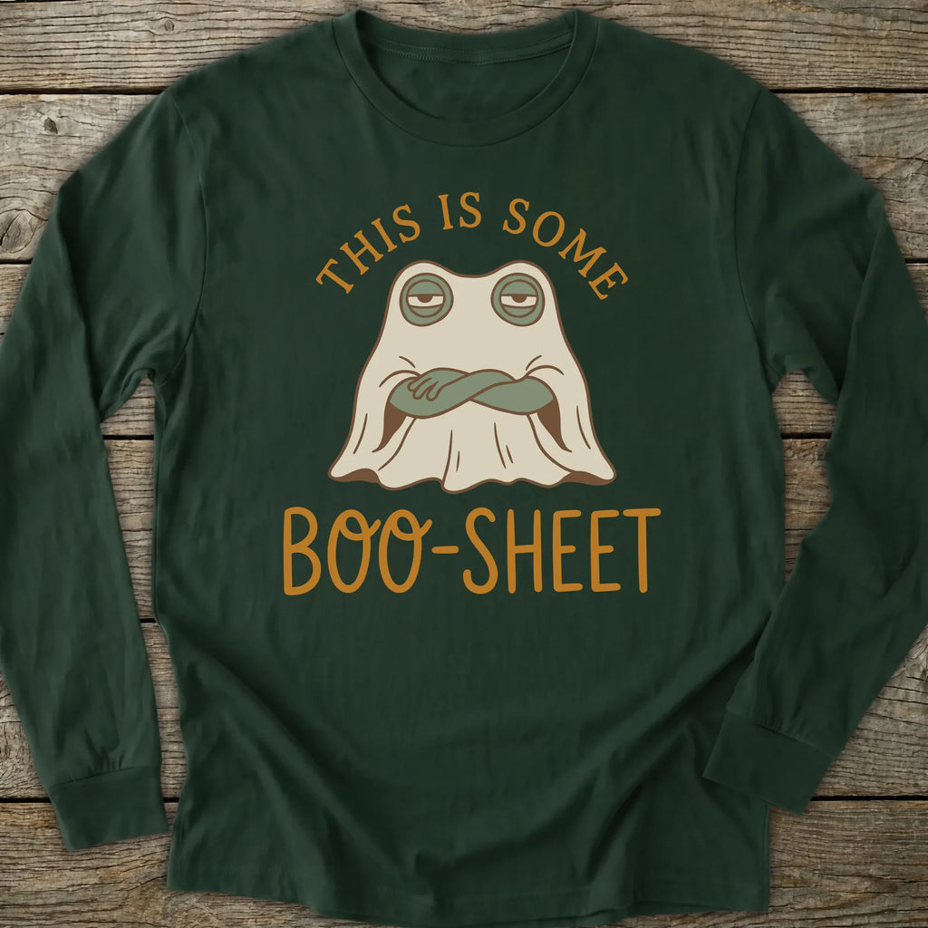 Printify Long-sleeve Boo Sheet Long Sleeve T-Shirt