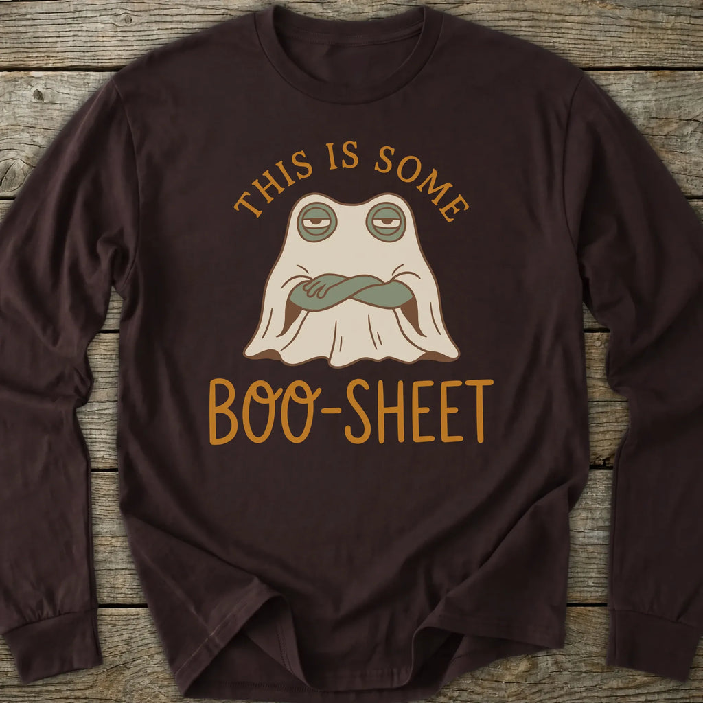 Printify Long-sleeve Boo Sheet Long Sleeve T-Shirt