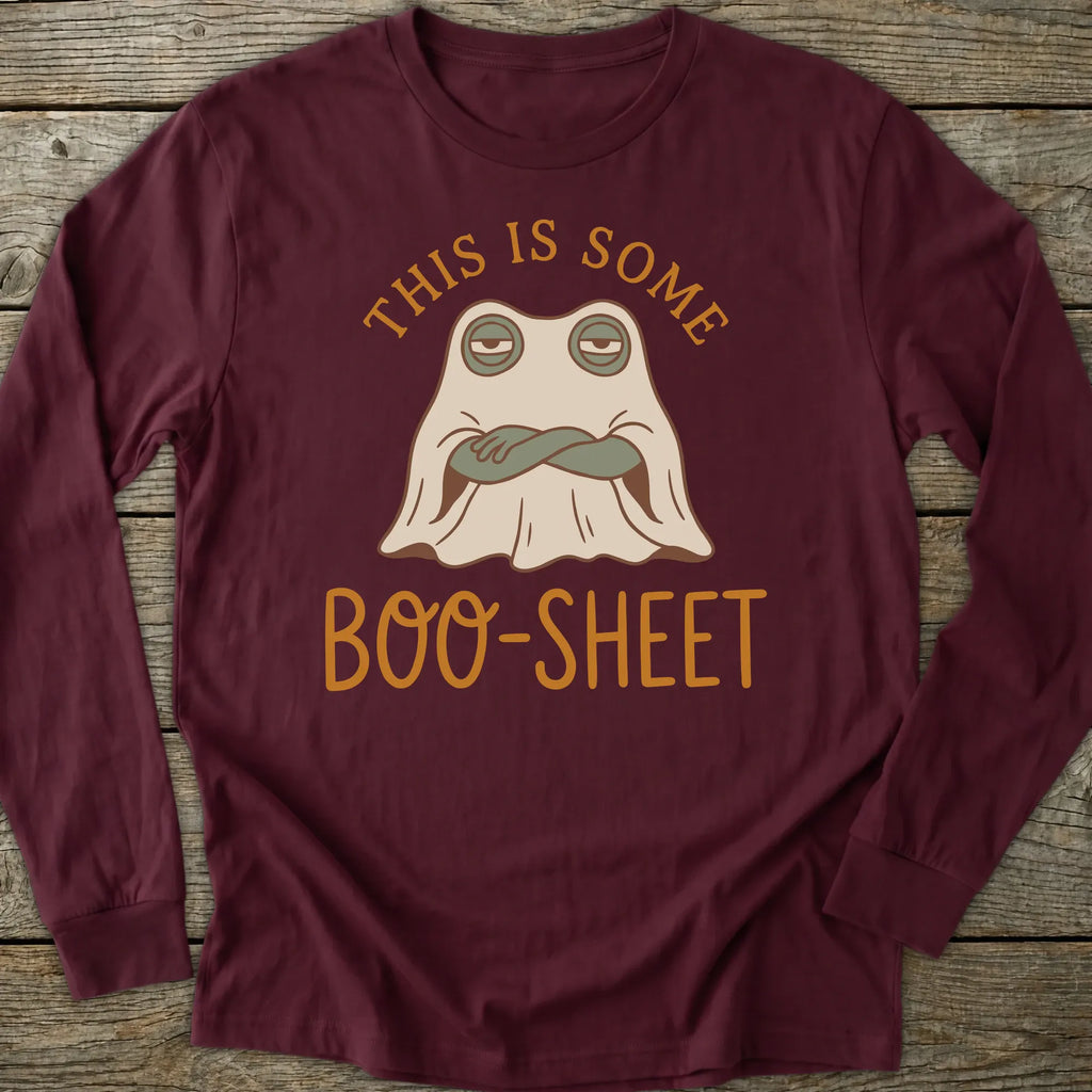 Printify Long-sleeve Boo Sheet Long Sleeve T-Shirt