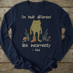 Printify Long-sleeve Built Different Frog Long Sleeve