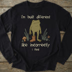 Printify Long-sleeve Built Different Frog Long Sleeve