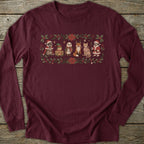 Printify Long-sleeve Christmas Friends Long Sleeve T-Shirt