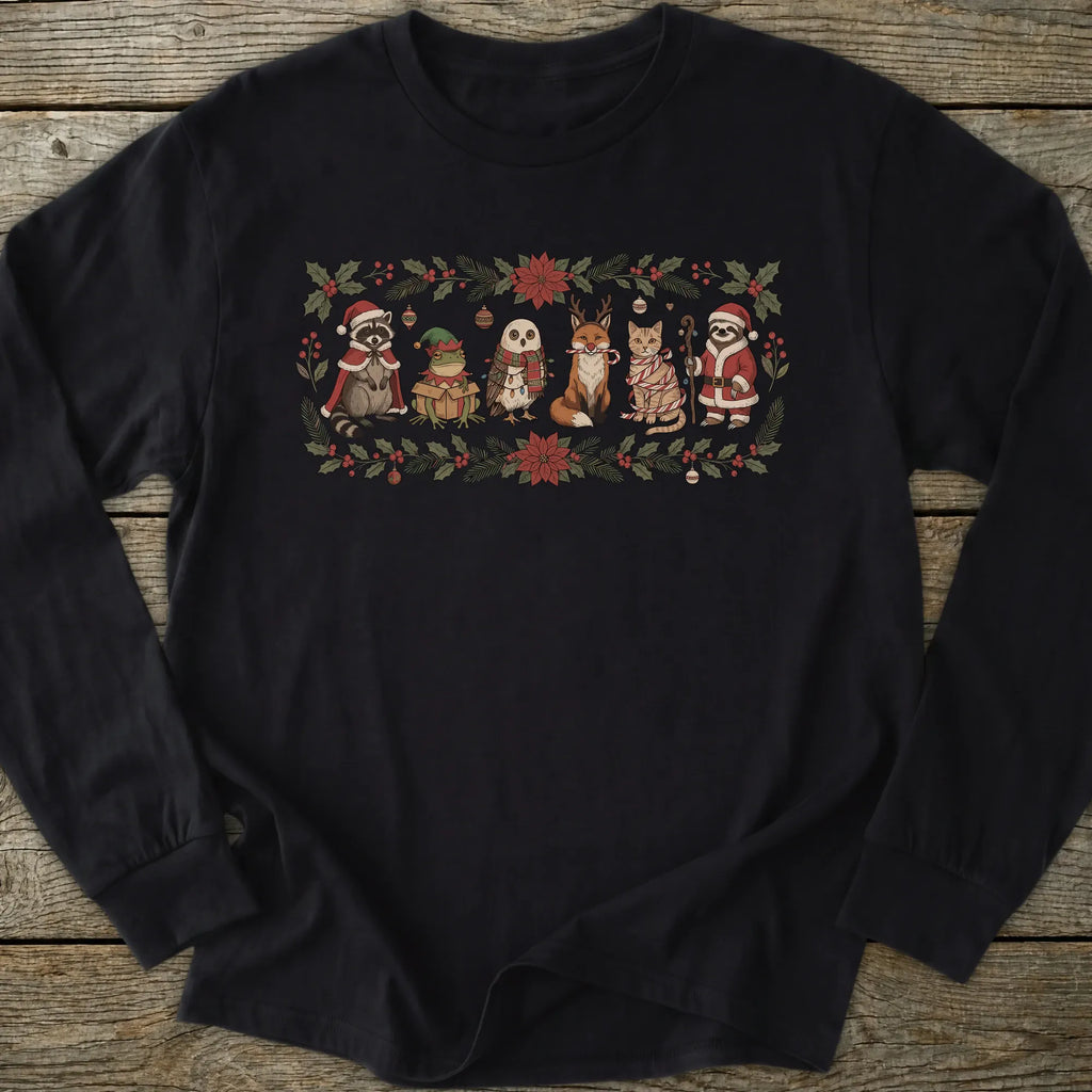 Printify Long-sleeve Christmas Friends Long Sleeve T-Shirt