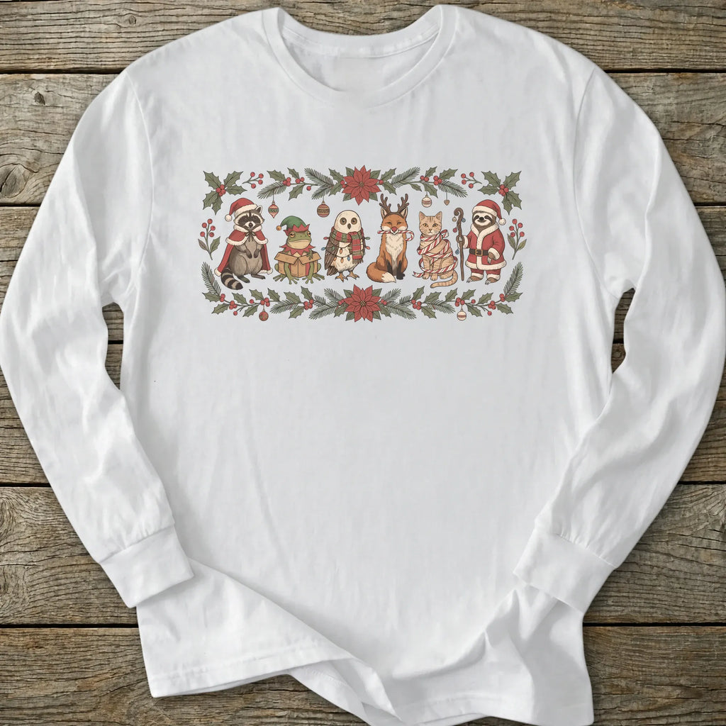 Printify Long-sleeve Christmas Friends Long Sleeve T-Shirt