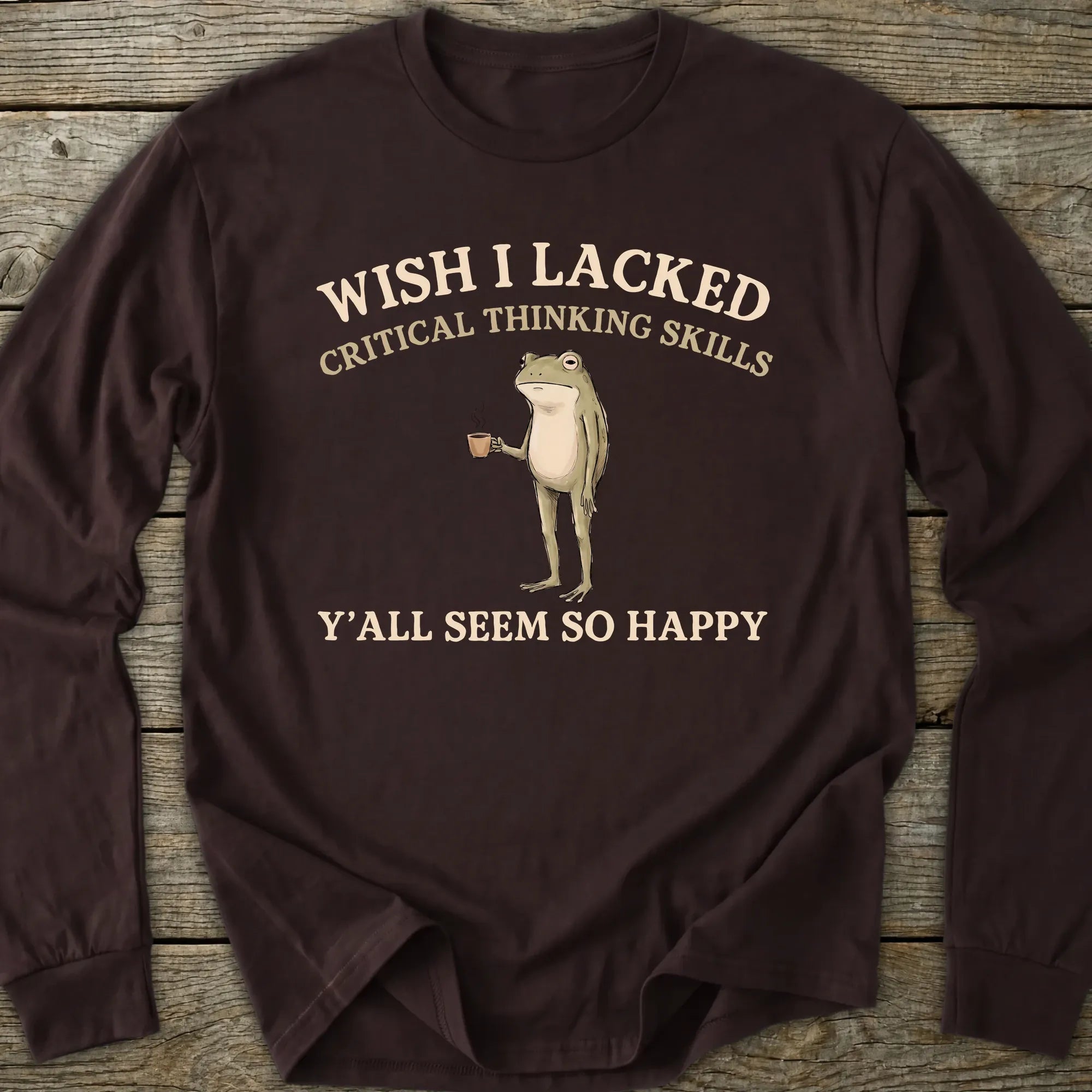 Printify Long-sleeve Critical Thinking Skills Long Sleeve T-Shirt