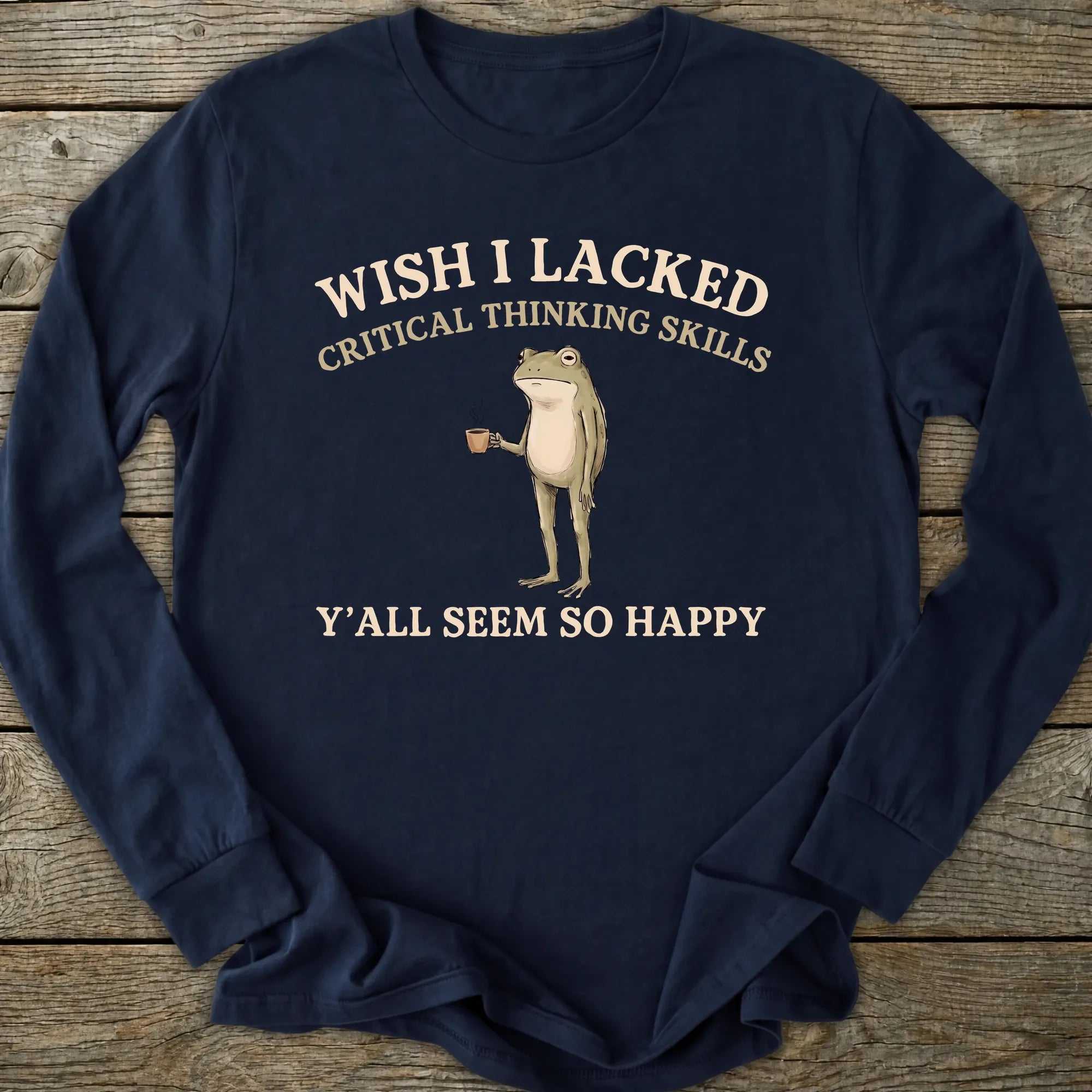 Printify Long-sleeve Critical Thinking Skills Long Sleeve T-Shirt