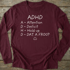 Printify Long-sleeve Dat A Frog Long Sleeve T-Shirt