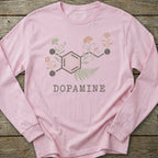 Printify Long-sleeve Dopamine Molecule Long Sleeve T-Shirt