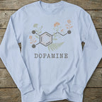 Printify Long-sleeve Dopamine Molecule Long Sleeve T-Shirt