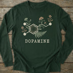 Printify Long-sleeve Dopamine Molecule Long Sleeve T-Shirt