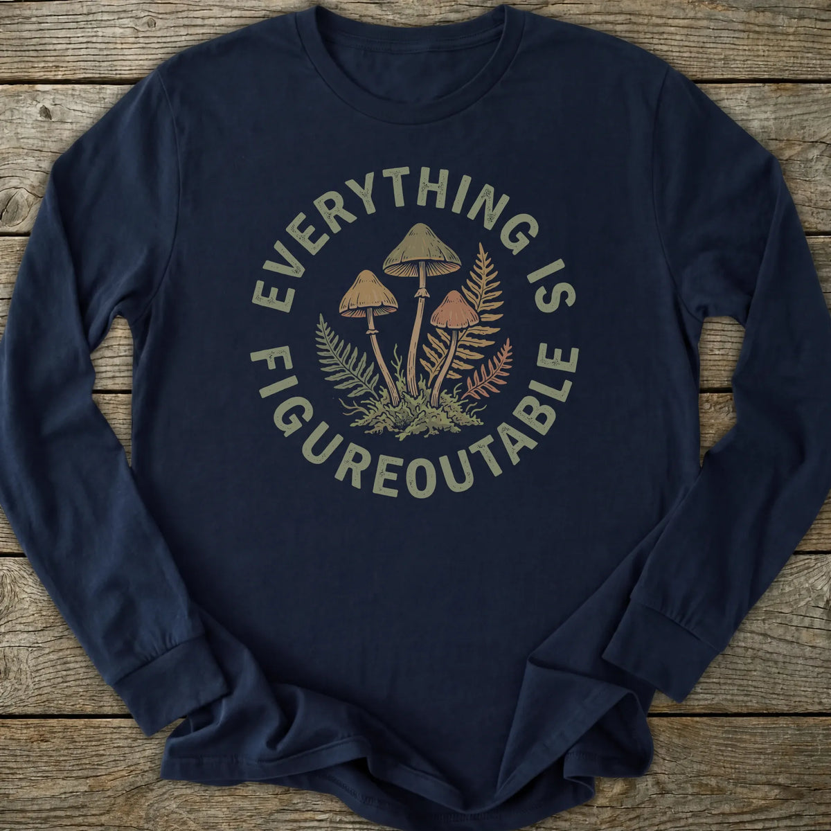 Printify Long-sleeve Figureoutable Long Sleeve