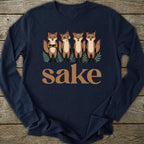 Printify Long-sleeve Four Fox Sake Long Sleeve T-Shirt