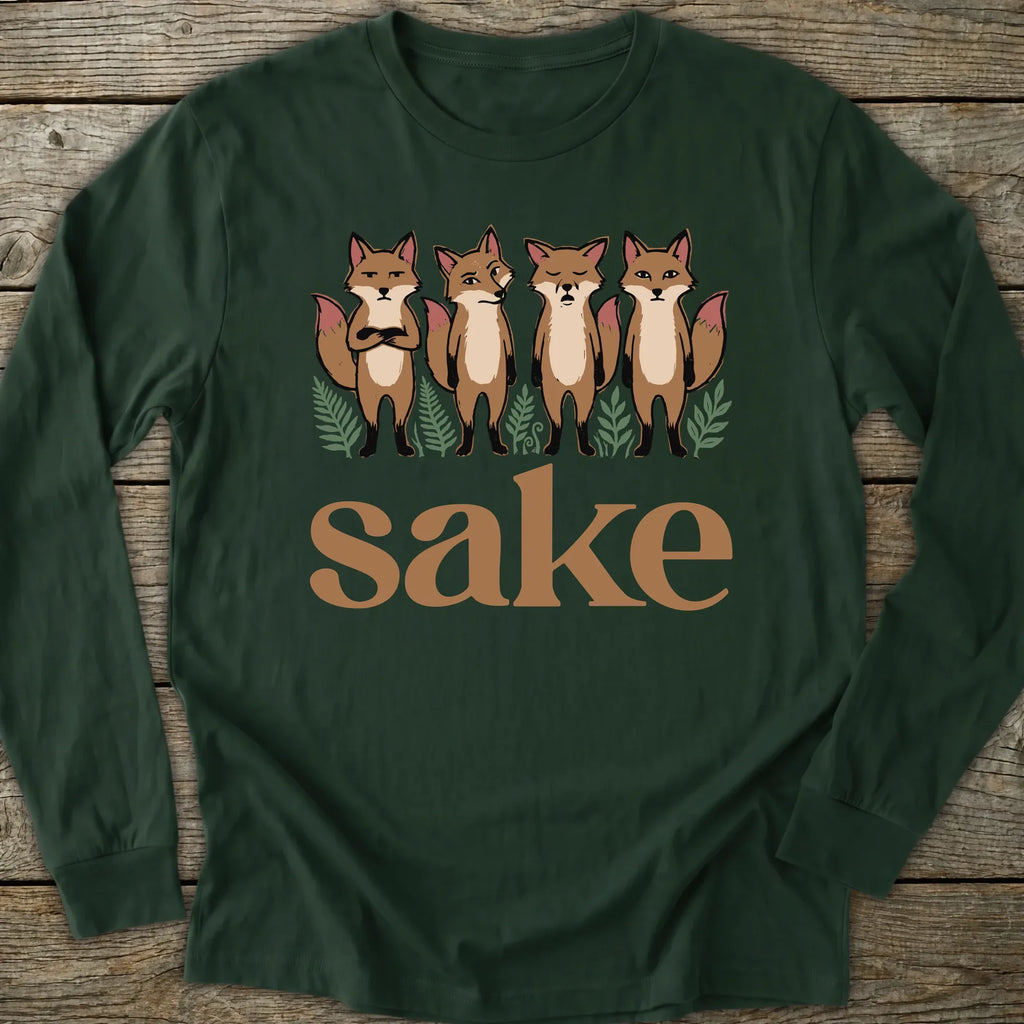 Printify Long-sleeve Four Fox Sake Long Sleeve T-Shirt