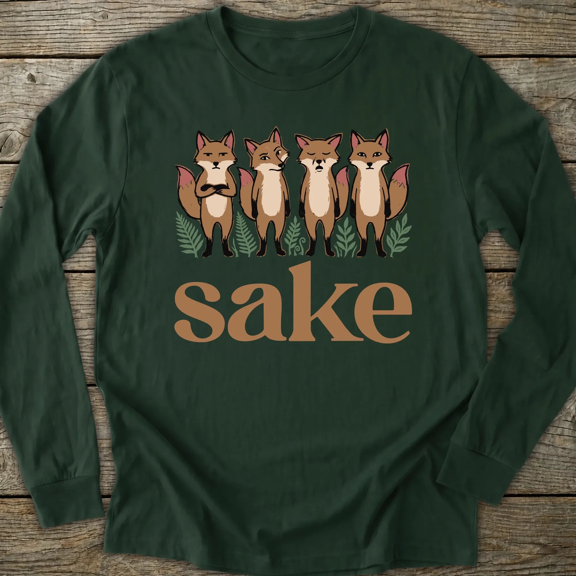 Printify Long-sleeve Four Fox Sake Long Sleeve T-Shirt