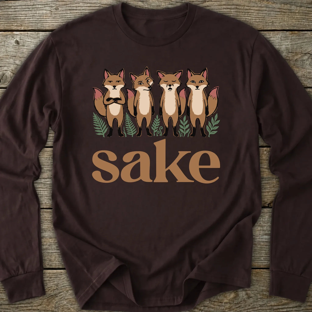 Printify Long-sleeve Four Fox Sake Long Sleeve T-Shirt