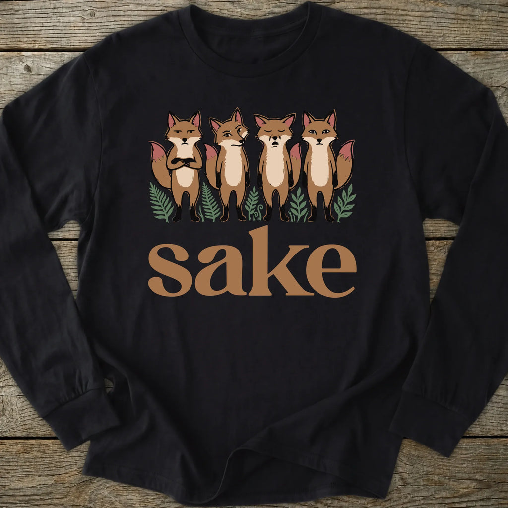 Printify Long-sleeve Four Fox Sake Long Sleeve T-Shirt