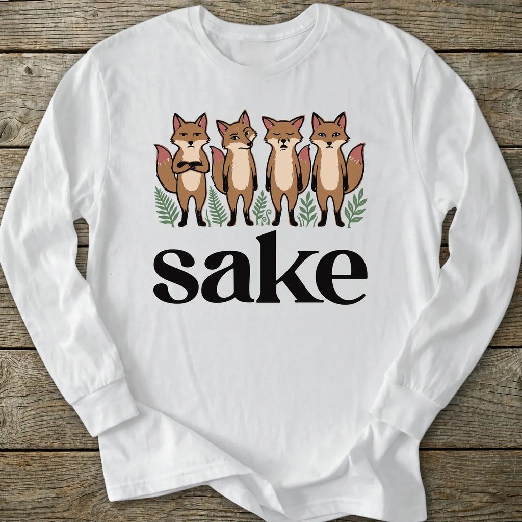 Printify Long-sleeve Four Fox Sake Long Sleeve T-Shirt
