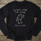 Printify Long-sleeve Frog Courage Long Sleeve T-Shirt