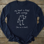 Printify Long-sleeve Frog Courage Long Sleeve T-Shirt