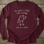 Printify Long-sleeve Frog Courage Long Sleeve T-Shirt