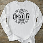 Printify Long-sleeve Good At Anxiety Long Sleeve T-Shirt