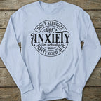 Printify Long-sleeve Good At Anxiety Long Sleeve T-Shirt