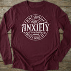 Printify Long-sleeve Good At Anxiety Long Sleeve T-Shirt
