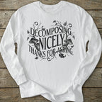 Printify Long-sleeve Goth Decomposing Long Sleeve T-Shirt