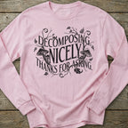 Printify Long-sleeve Goth Decomposing Long Sleeve T-Shirt