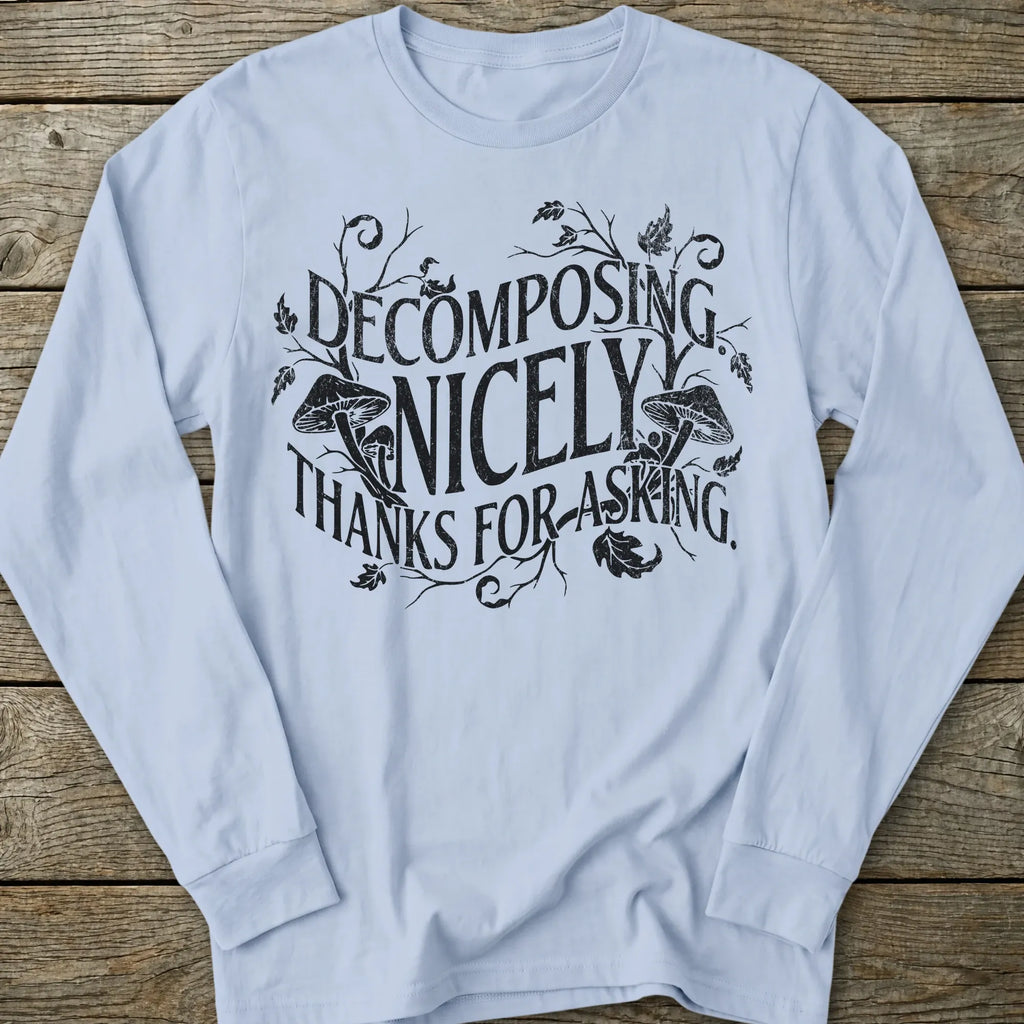 Printify Long-sleeve Goth Decomposing Long Sleeve T-Shirt