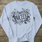 Printify Long-sleeve Goth Decomposing Long Sleeve T-Shirt