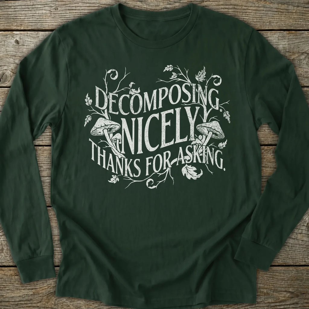 Printify Long-sleeve Goth Decomposing Long Sleeve T-Shirt