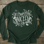 Printify Long-sleeve Goth Decomposing Long Sleeve T-Shirt