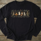 Printify Long-sleeve Halloween Animal Friends Long Sleeve T-Shirt